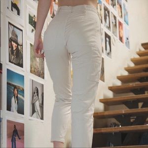 Brandy Melville Cargo Pants in White